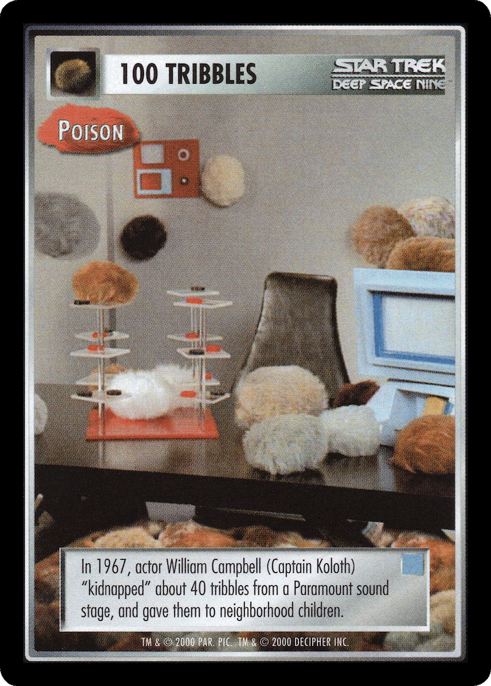 100 Tribbles - Poison (Blue)